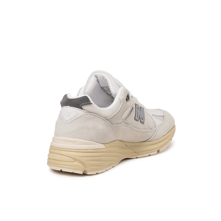Кроссовки для бега New Balance NB 991 V2 Сетчатая ткань Низкий топ Повседневные Городские Коммутатор Беговые кроссовки Унисекс Айвори - изображение 3