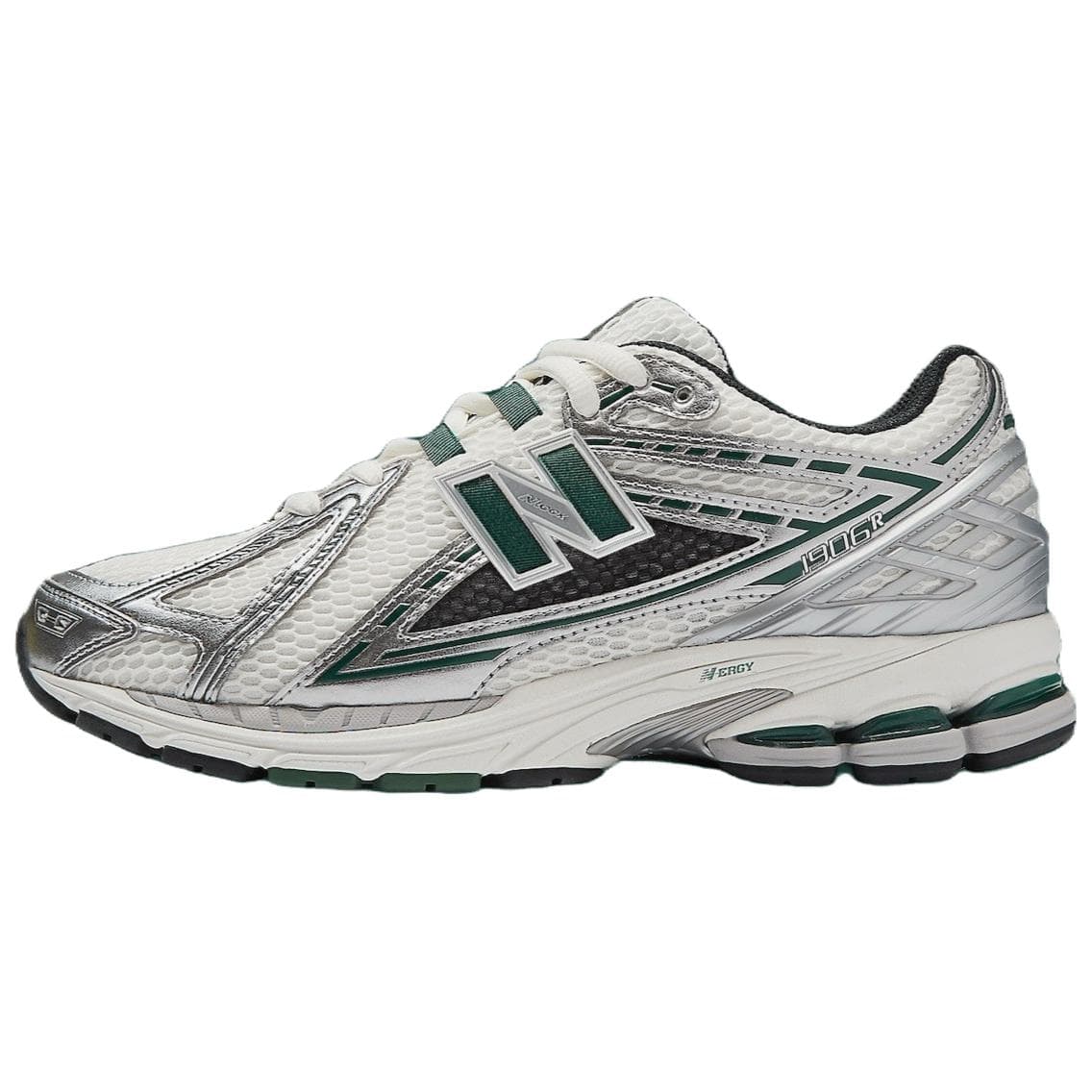 Кроссовки для бега New Balance NB 1906R Low Топ Беговые кроссовки Унисекс Белый Серебряный - изображение 1