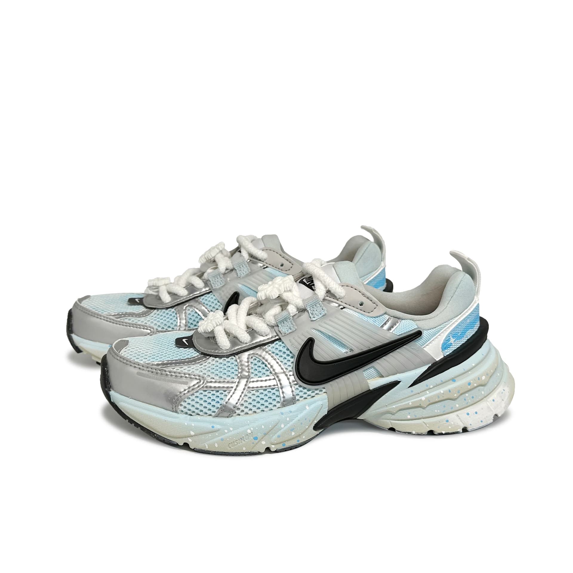 Кроссовки для бега Nike V2K Run Runtekk Silver Pink Blue - изображение 3