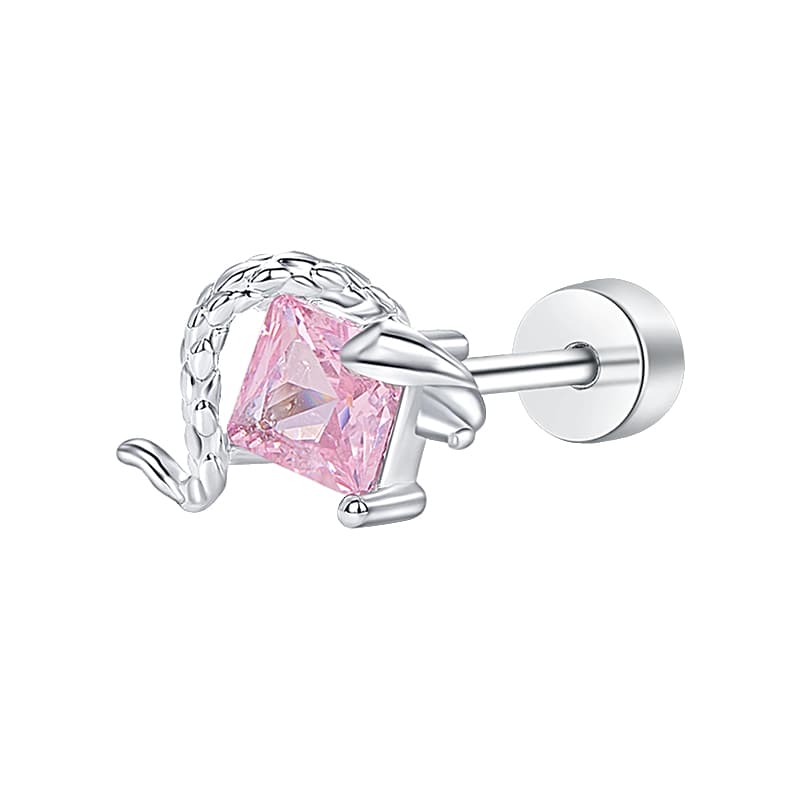 Серьги HMZ Синтетический кубический цирконий Медный сплав + Сталь Игловые серьги-гвоздики Женские - изображение 1
