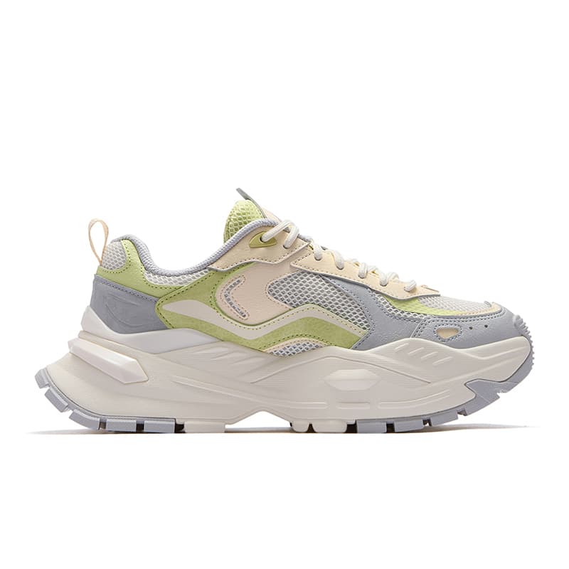 Кроссовки для бега FILA FUSION BIANCO IV Candy Shoes 4 Устойчивые к истиранию низкие повседневные беговые кроссовки Женские Белые Зеленые - изображение 2