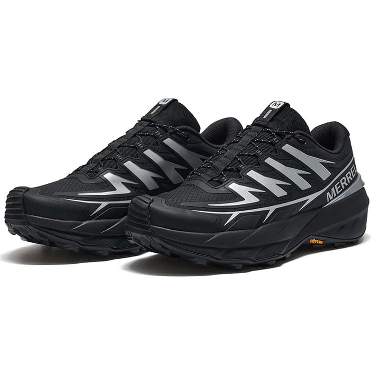 Кроссовки MERRELL VAST SKY Ткань Противоскользящая Отскок Низкий Верх Уличная Обувь Унисекс Черный Серебристый - изображение 2