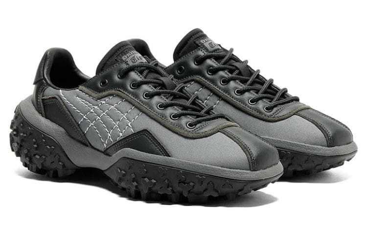 Кроссовки Onitsuka Tiger Устойчивая к истиранию низкая уличная обувь унисекс черного цвета - изображение 3