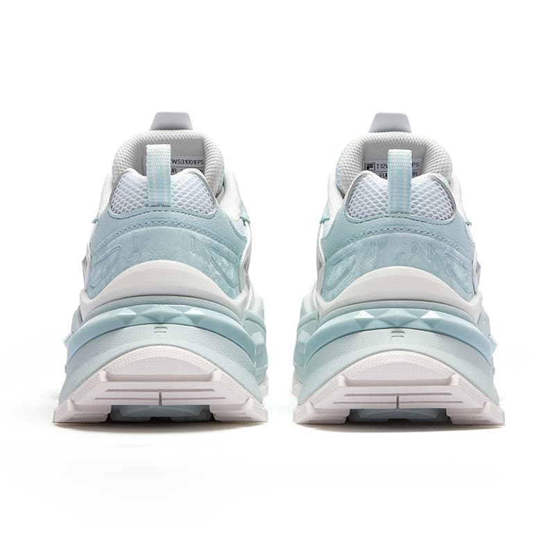 Кроссовки для бега FILA FUSION BIANCO IV Candy Shoes 4 Low Топ Беговые кроссовки Женские Сине-белый - изображение 4