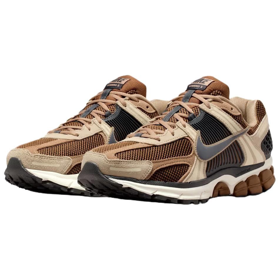 Кроссовки для бега Nike Zoom Vomero 5 Дышащий Поддержка Легкий Low Топ Повседневные кроссовки для бега Мужской Коричневый - изображение 3