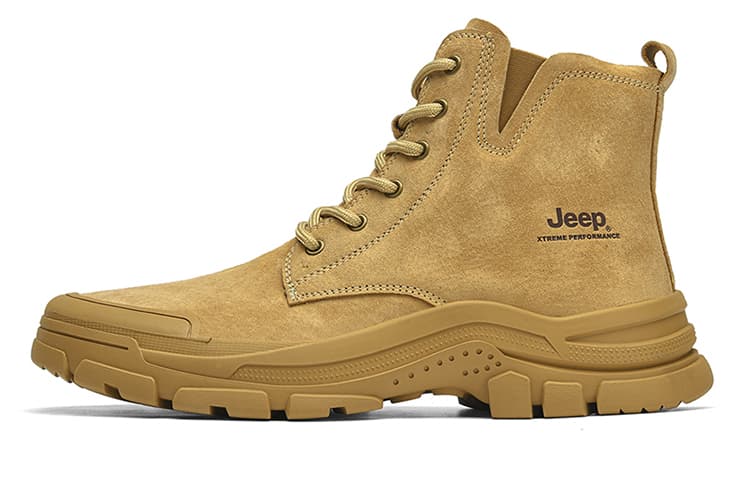 Кроссовки Jeep High Top Армейские ботинки Унисекс Верблюжий цвет - изображение 1