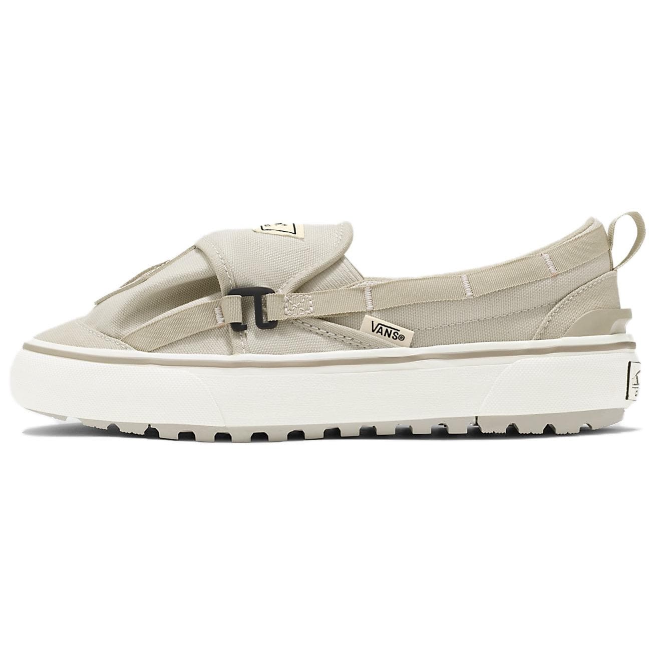 Кроссовки Nicole McLaughlin x Vans Classic Slip On Устойчивая к истиранию низкая уличная обувь унисекс бежевого цвета - изображение 1