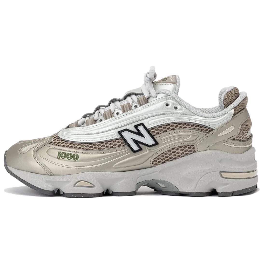 Кроссовки для бега New Balance 1000 Износостойкие Низкие Беговые Кроссовки Мужские Коричневый Серый Серебряный - изображение 1