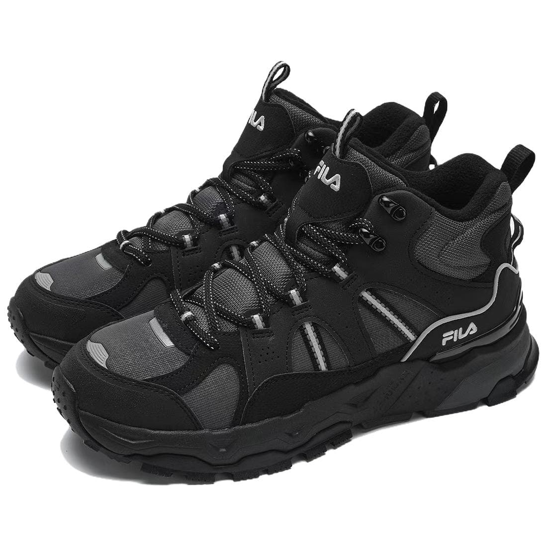 Кроссовки FILA Trek 1S Износостойкие визуально увеличивающие рост массивные кроссовки мужские черные - изображение 2