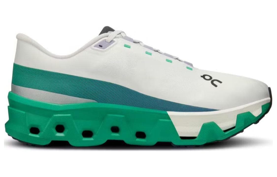 Кроссовки для бега On Cloudmonster White Green — фото 2