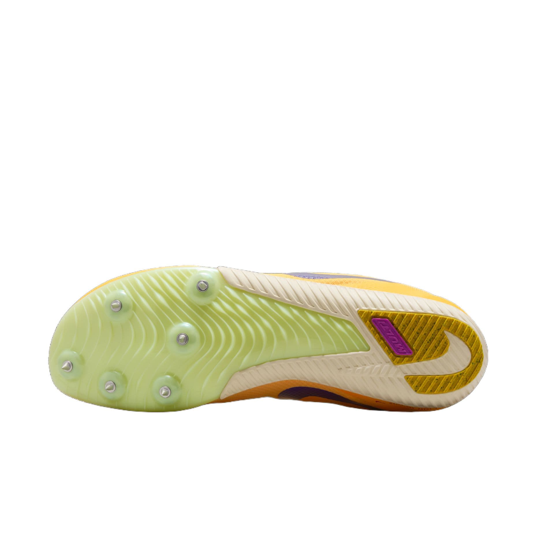 Кроссовки для бега NIKE Zoom Rival Multi Дышащий Low Топ Тренировки Спринт Легкоатлетические соревнования Беговые кроссовки Мужской Лимон - изображение 4