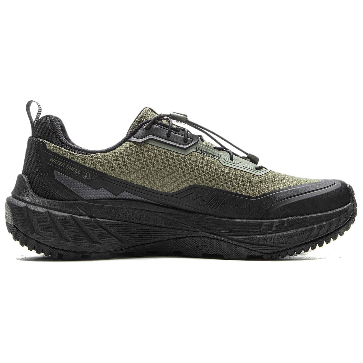 Кроссовки для бега Li-Ning LINING Cloud Летний горный многофункциональный поход повседневный мягкий покрытие на платформе увеличение роста удобный амортизация противоскользящий износостойкий отскок лоу-топы трэиловый бег мужской зелёно-чёрный - изображение 2