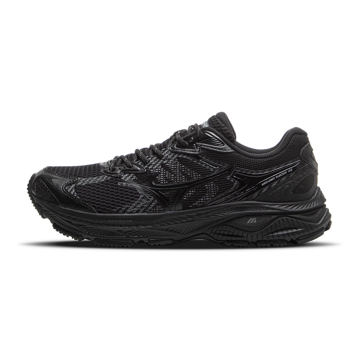 Кроссовки для бега Mizuno RACER V2 Текстиль Синтетическая кожа Дышащий Устойчивый к истиранию Низкий верх Городская коммутация - изображение 1