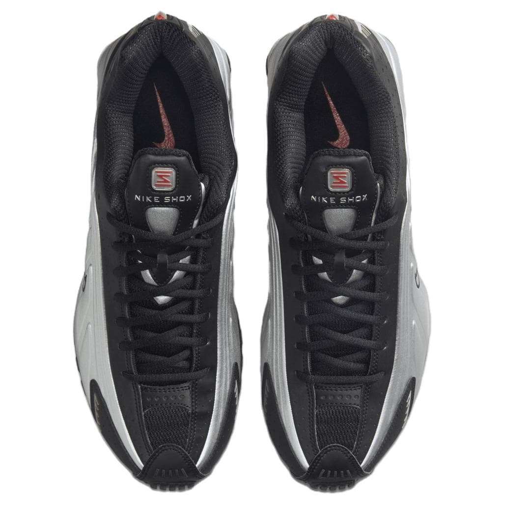 Кроссовки для бега Nike Shox R4 Silver Black — фото 4