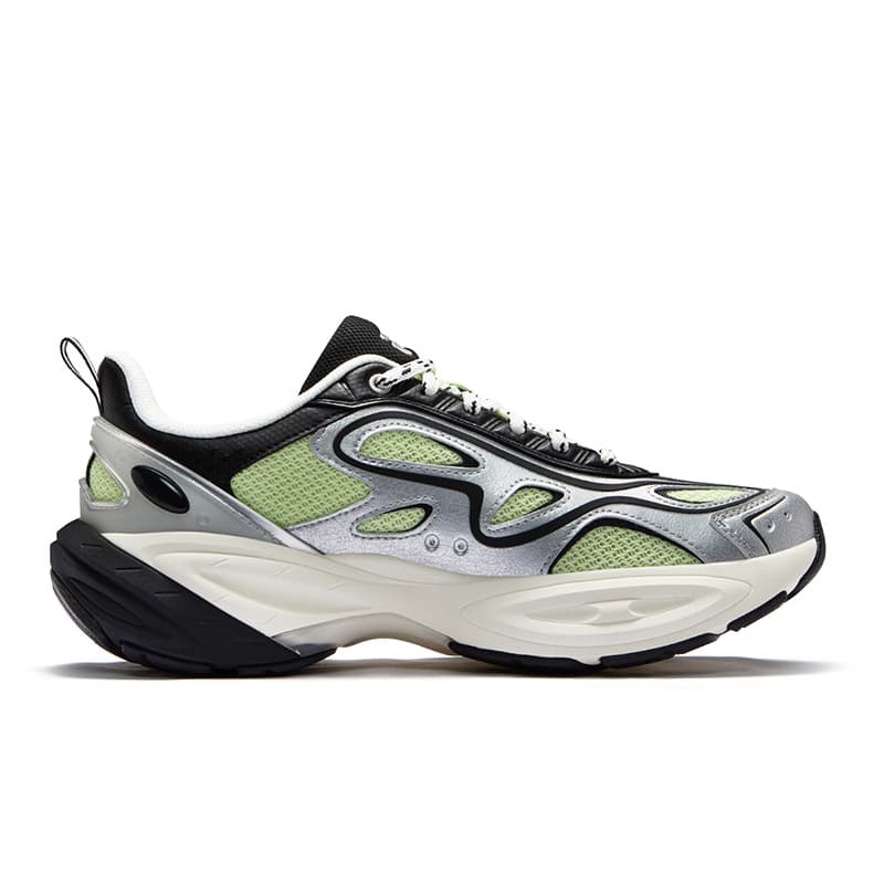 Кроссовки для бега FILA FUSION BUZZARD II Meteorite Shoes 2 Low Топ Повседневные беговые кроссовки Мужские Зеленый Серебристый - изображение 2