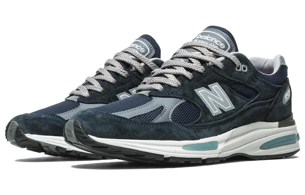 Кроссовки для бега New Balance 991 V2 Navy - изображение 2