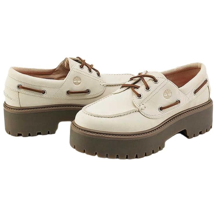 Timberland Stone Street Мягкий и Комфортный Топсайдеры Женские Белые - изображение 3