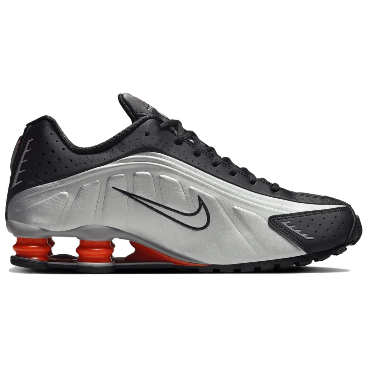 Кроссовки для бега Nike Shox R4 Silver Black — фото 2