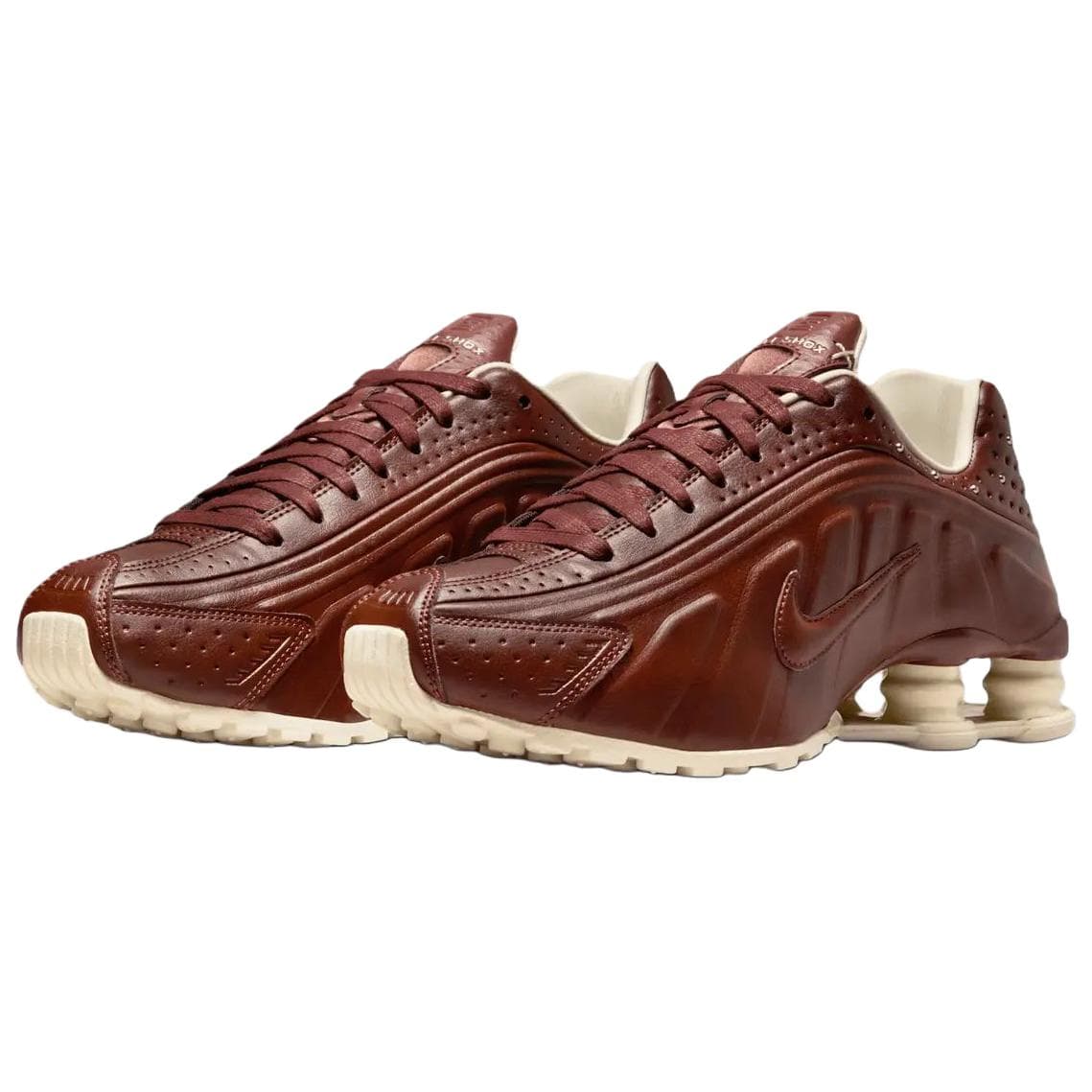 Кроссовки для бега Nike Shox R4 Беговые кроссовки Женские Кислое дерево (красное дерево) Коричневый - изображение 2