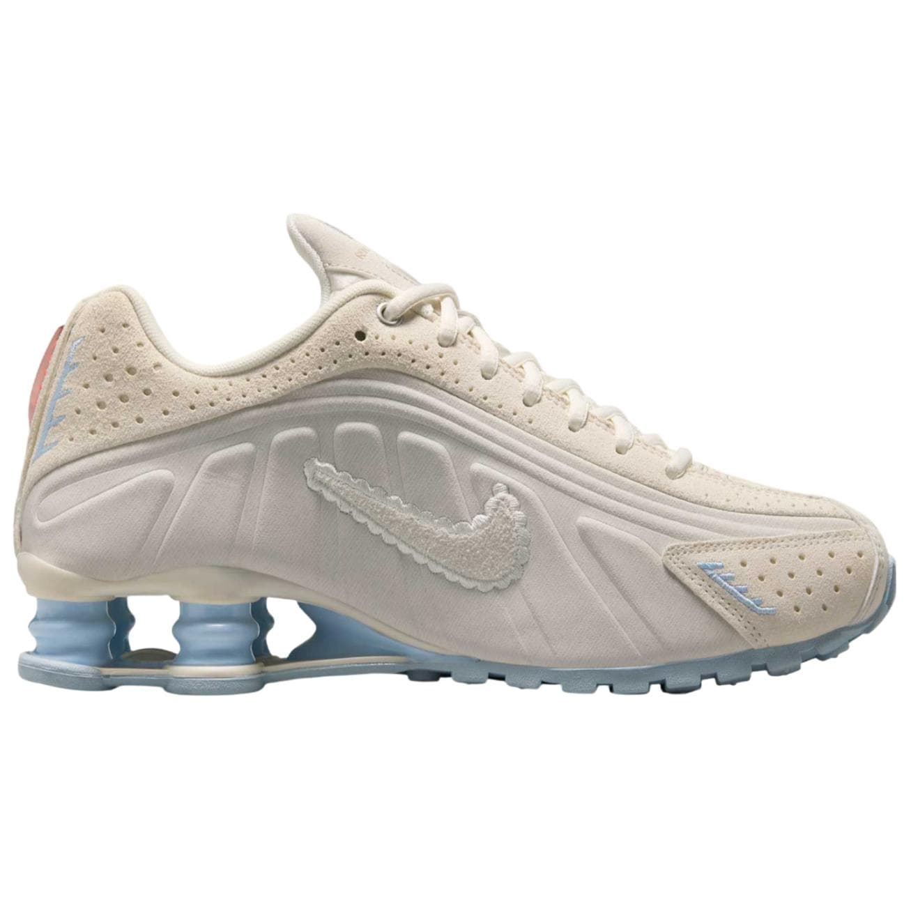 Кроссовки для бега NIKE Shox R4 Low Топ Повседневный Спринт Беговые кроссовки Женские Бежево-коричневый - изображение 2