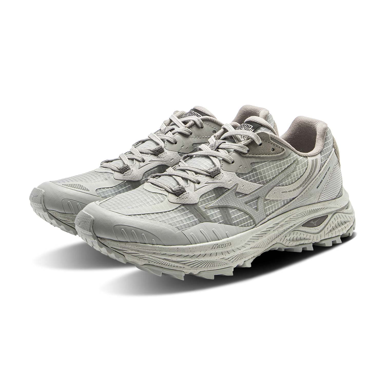 Кроссовки для бега Mizuno Racer ADV противоскользящие и дышащие кроссовки для бега с низким верхом унисекс пыльно-серый цвет - изображение 3