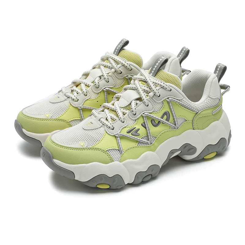 Кроссовки для бега fila FLUID 6 Дышащий Low Топ Беговые кроссовки Женские Зелёный - изображение 3