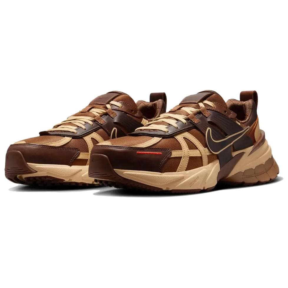 Кроссовки для бега Nike V2K Run Мягкий и Комфортный Дышащий Низкий Топ Беговые Кроссовки Унисекс Коричневый - изображение 3