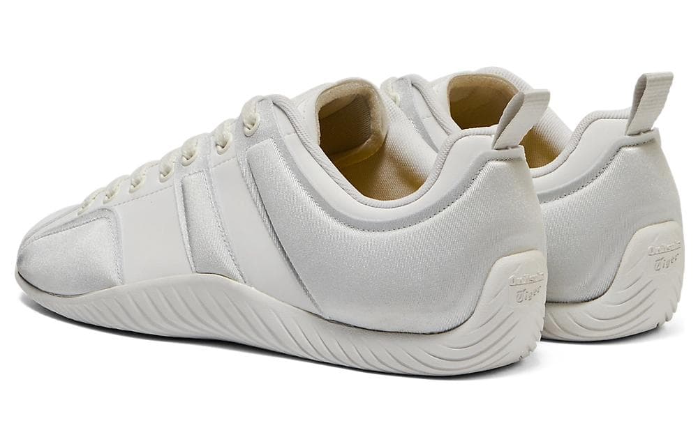 Кроссовки для бега Onitsuka Tiger Sclaw Искусственная кожа устойчивая к истиранию низкий топ беговые кроссовки унисекс белый серый - изображение 4