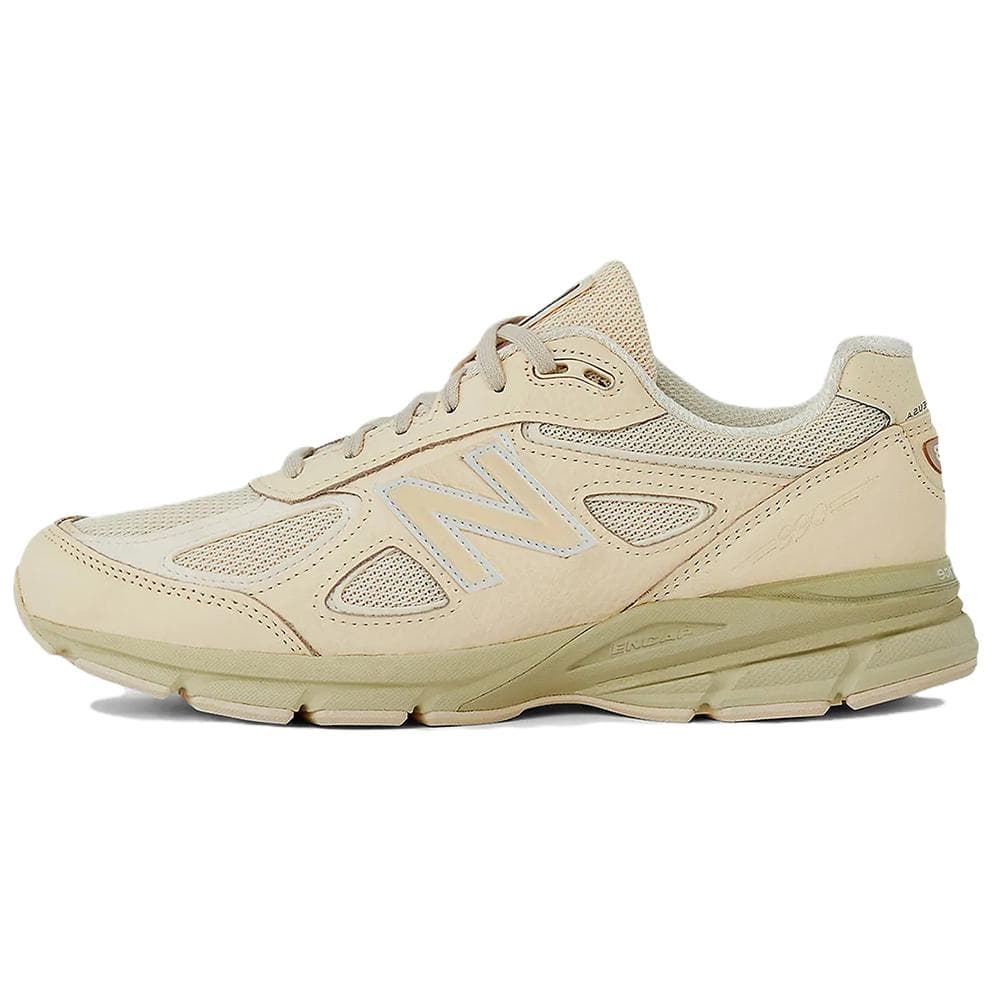 Кроссовки для бега New Balance NB 990 V4 Устойчивые к истиранию Низкие Беговые кроссовки Унисекс Экрю - изображение 1
