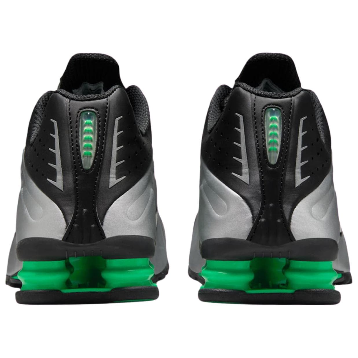 Кроссовки для бега Nike Shox R4 Модный Low Топ Беговые кроссовки Мужской Серебристo-черный - изображение 5
