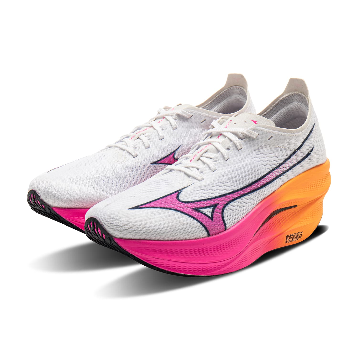 Кроссовки для бега Mizuno WAVE REBELLION PRO 3 Низкие Беговые Кроссовки Унисекс Белые - изображение 3