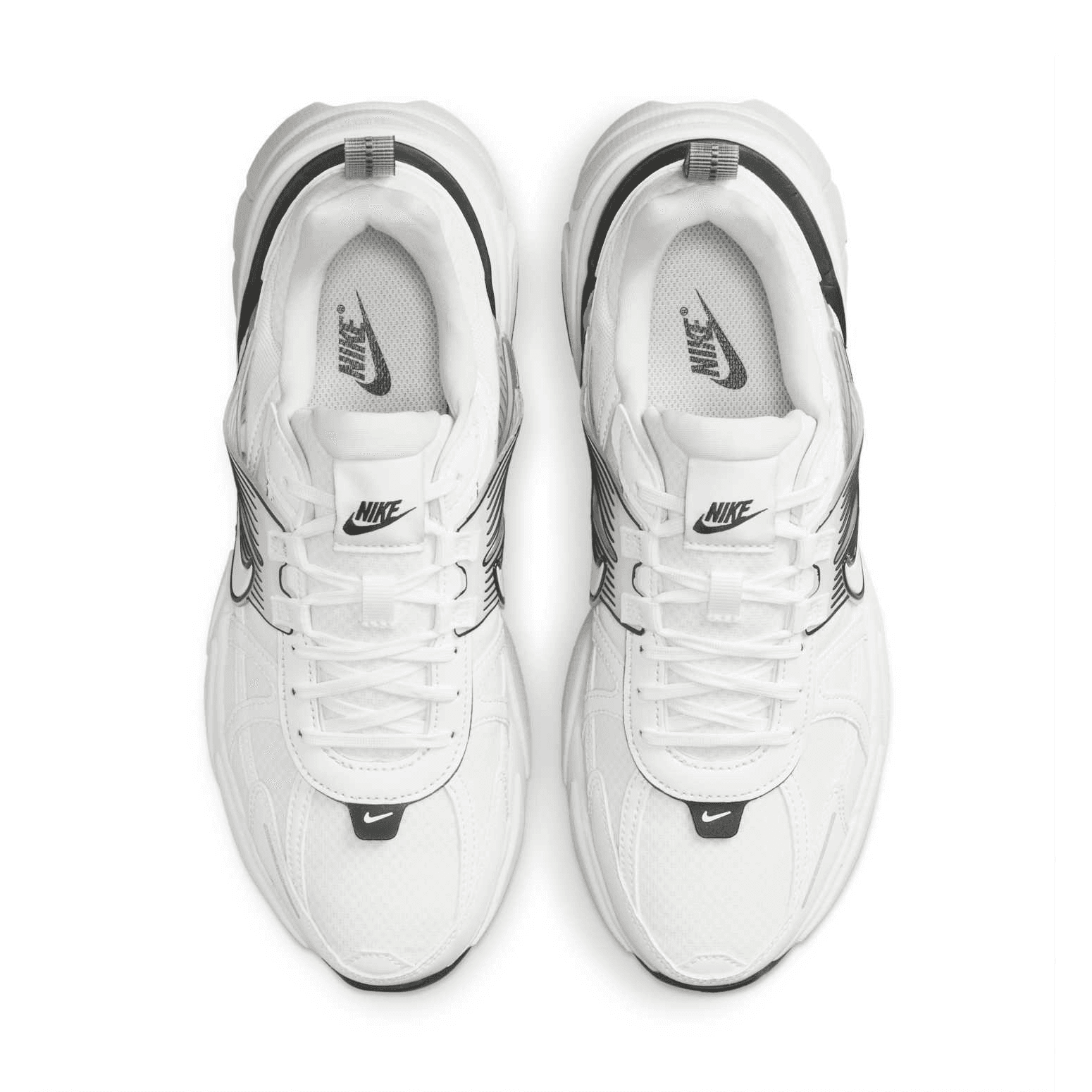Кроссовки для бега Nike V2K Run Ткань Дышащий Low Топ Повседневный Городская коммутация Беговые кроссовки Women's White - изображение 3