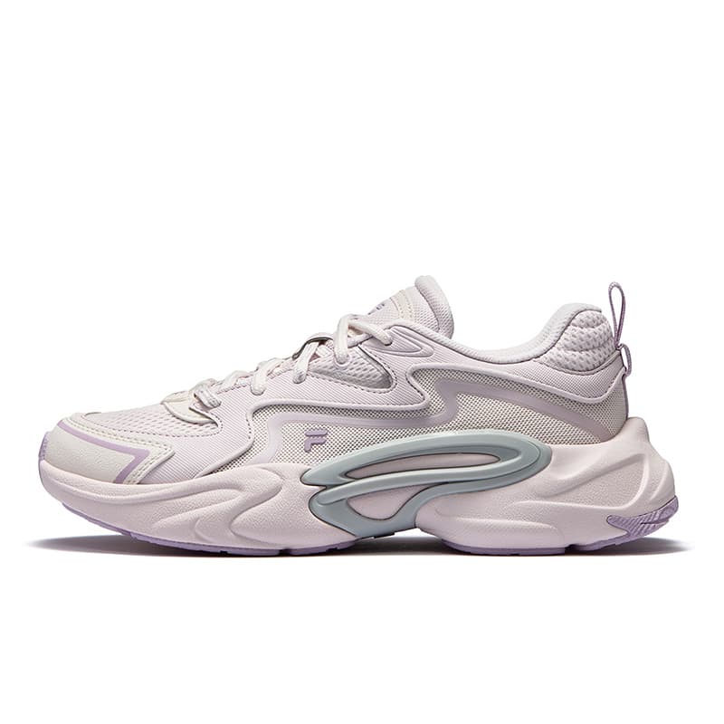 Кроссовки для бега FILA FUSION Текстиль Синтетическая кожа Низкие повседневные беговые кроссовки для женщин нежно-розовые - изображение 1