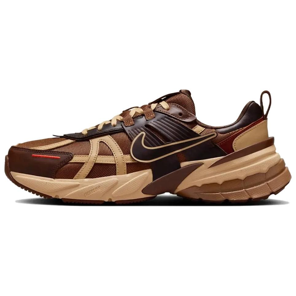 Кроссовки для бега Nike V2K Run Мягкий и Комфортный Дышащий Низкий Топ Беговые Кроссовки Унисекс Коричневый - изображение 1