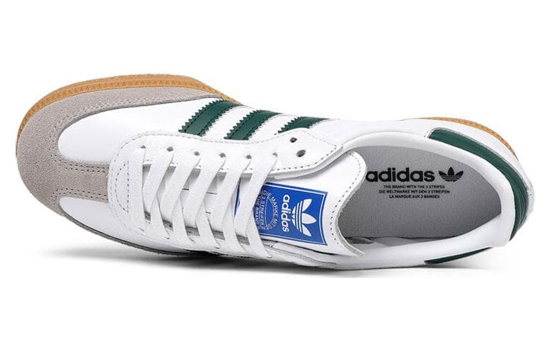 Кроссовки adidas Samba OG White Green Grey - изображение 4