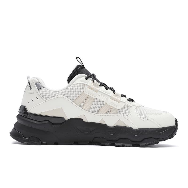 Кроссовки для бега fila Trek 1S Ткань Дышащий Low Топ Беговые кроссовки Women's White Черный - изображение 2