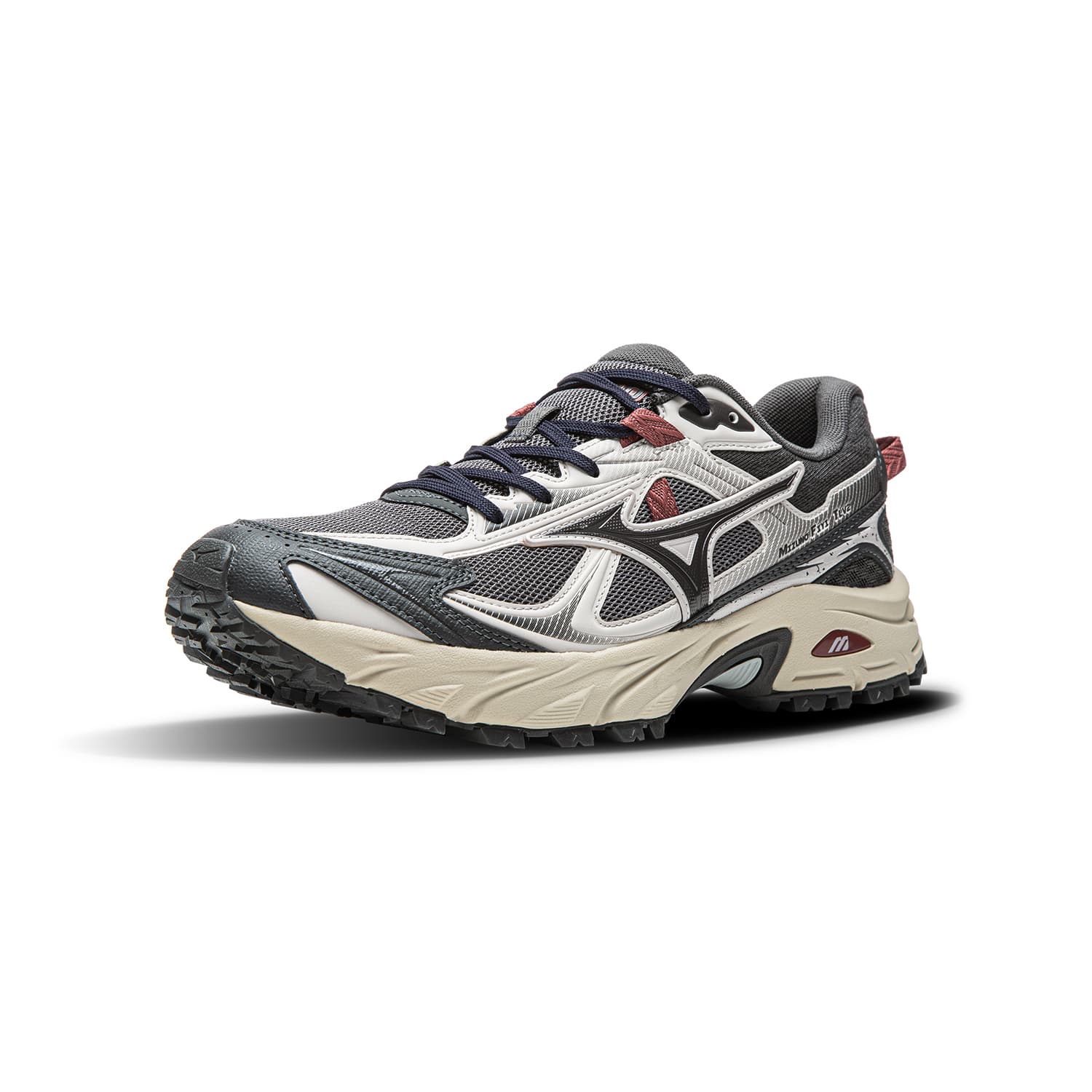 Кроссовки для бега Mizuno FIYI TL Текстиль Синтетическая кожа ЭВА Средняя подошва Повседневные беговые кроссовки Унисекс Свинцово-серый - изображение 2