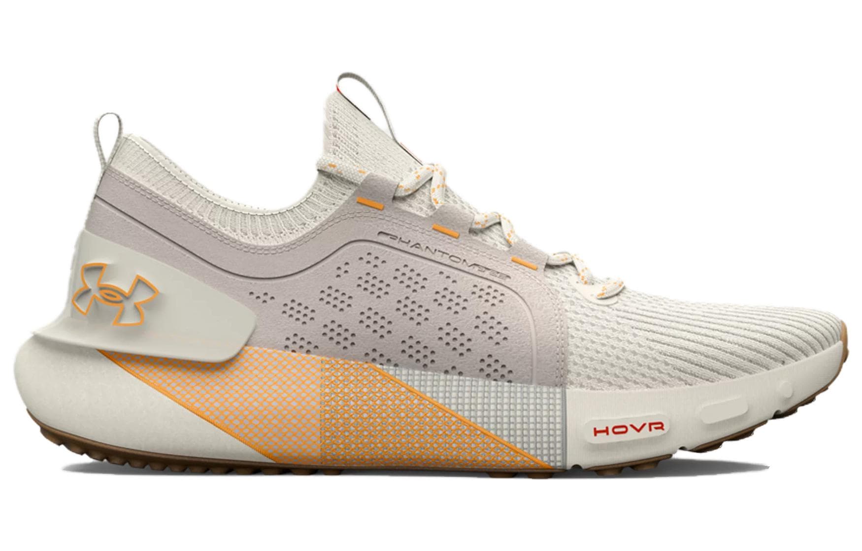 Кроссовки для бега Under Armour HOVR Phantom 3 Удобные Устойчивые к истиранию Низкие Беговые кроссовки Женские Сливочно-оранжевые - изображение 2