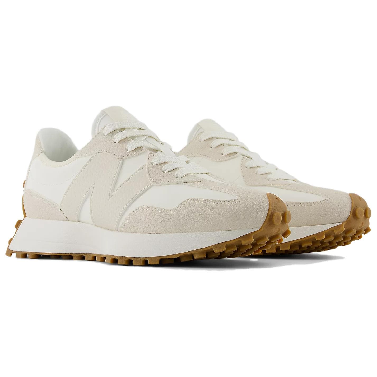 Кроссовки для бега New Balance NB 327 Low Топ Повседневные Беговые Кроссовки Женские Бежевые - изображение 3