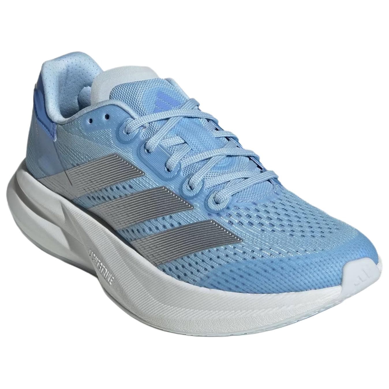 Кроссовки для бега Adidas Duramo Speed 2 Дышащие Поддерживающие Беговые Кроссовки Женские Синие и Серебряные - изображение 3