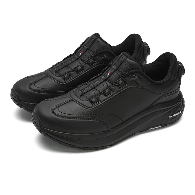Кроссовки для бега FILA BOA NUVOLE 2 Износостойкие Низкие Беговые Кроссовки Мужские Черные - изображение 2