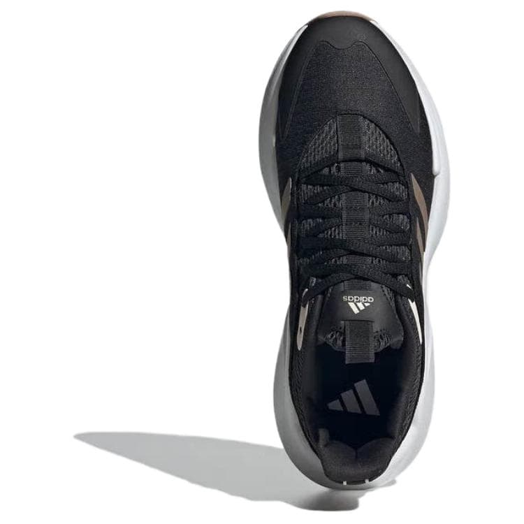 Кроссовки для бега Adidas Alphaedge+ Противоскользящие устойчивые к истиранию низкие повседневные беговые кроссовки женские черный золотой - изображение 3