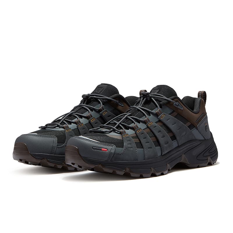 Кроссовки для бега FILA FUSION COMO X Текстиль Синтетическая кожа Низкие беговые кроссовки Мужские Черные Коричневые - изображение 3
