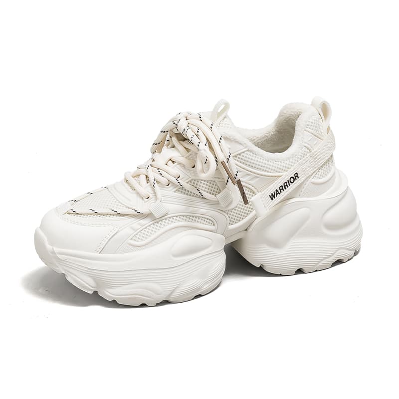 Кроссовки WARRIOR Low Топ Массивные кроссовки Женские Бежевый - изображение 3