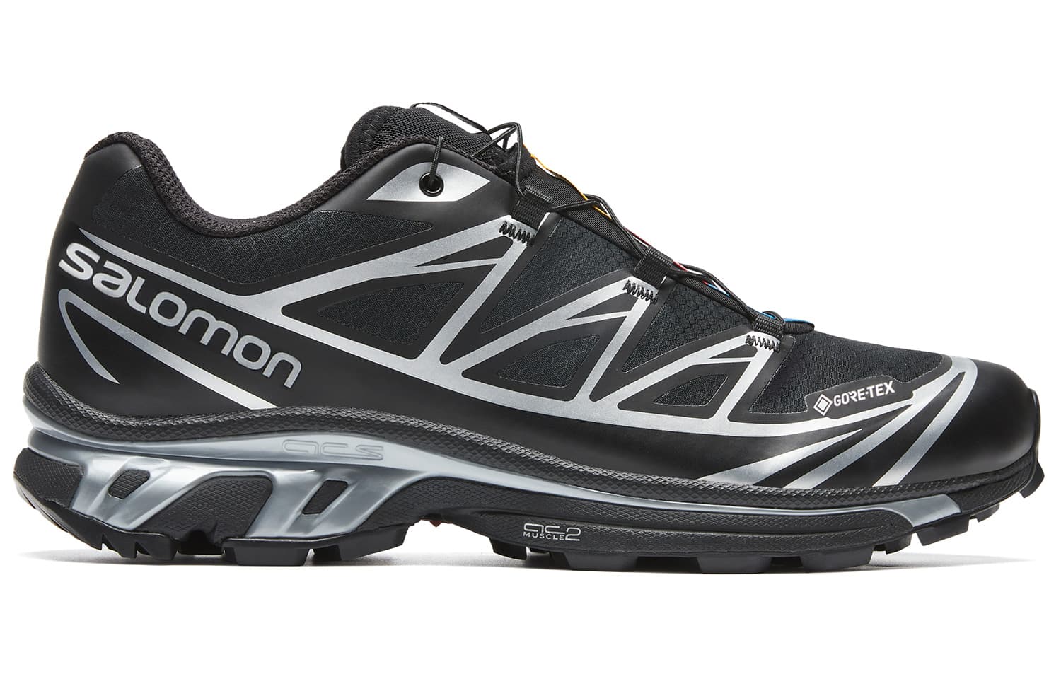 Кроссовки Salomon XT-6 GTX Black White - изображение 2