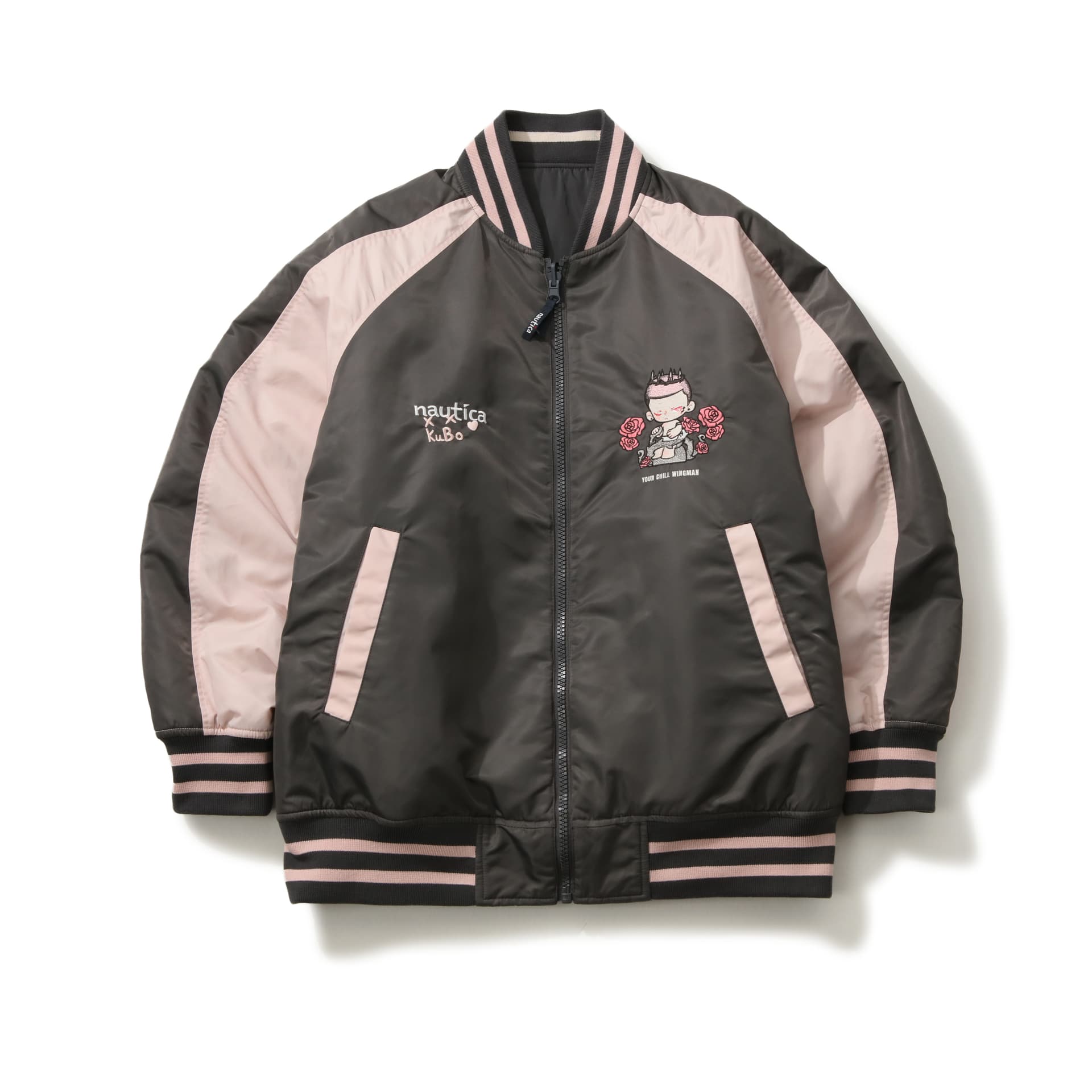 Зимняя куртка пуховик Nautica White Sail X POPMART POP MART Коллаборация Унисекс Пуховики - изображение 4