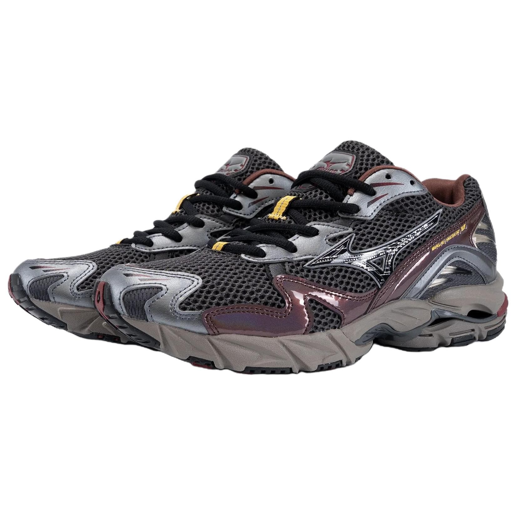 Кроссовки для бега Mizuno Wave Rider 10 Амортизация Повседневные Беговые Кроссовки Унисекс Черные - изображение 3