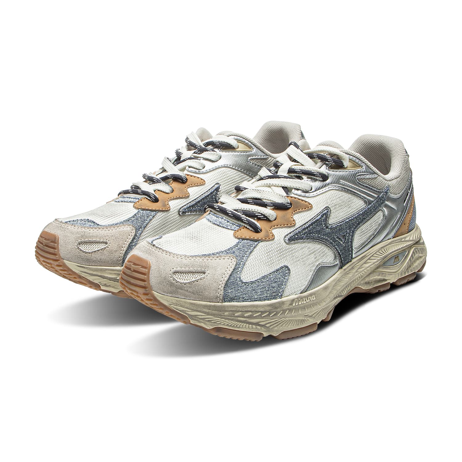 Кроссовки для бега Mizuno Racer S Low Топ Бег на длинные дистанции Спринт Беговые кроссовки Унисекс Серебряный Коричневый - изображение 3