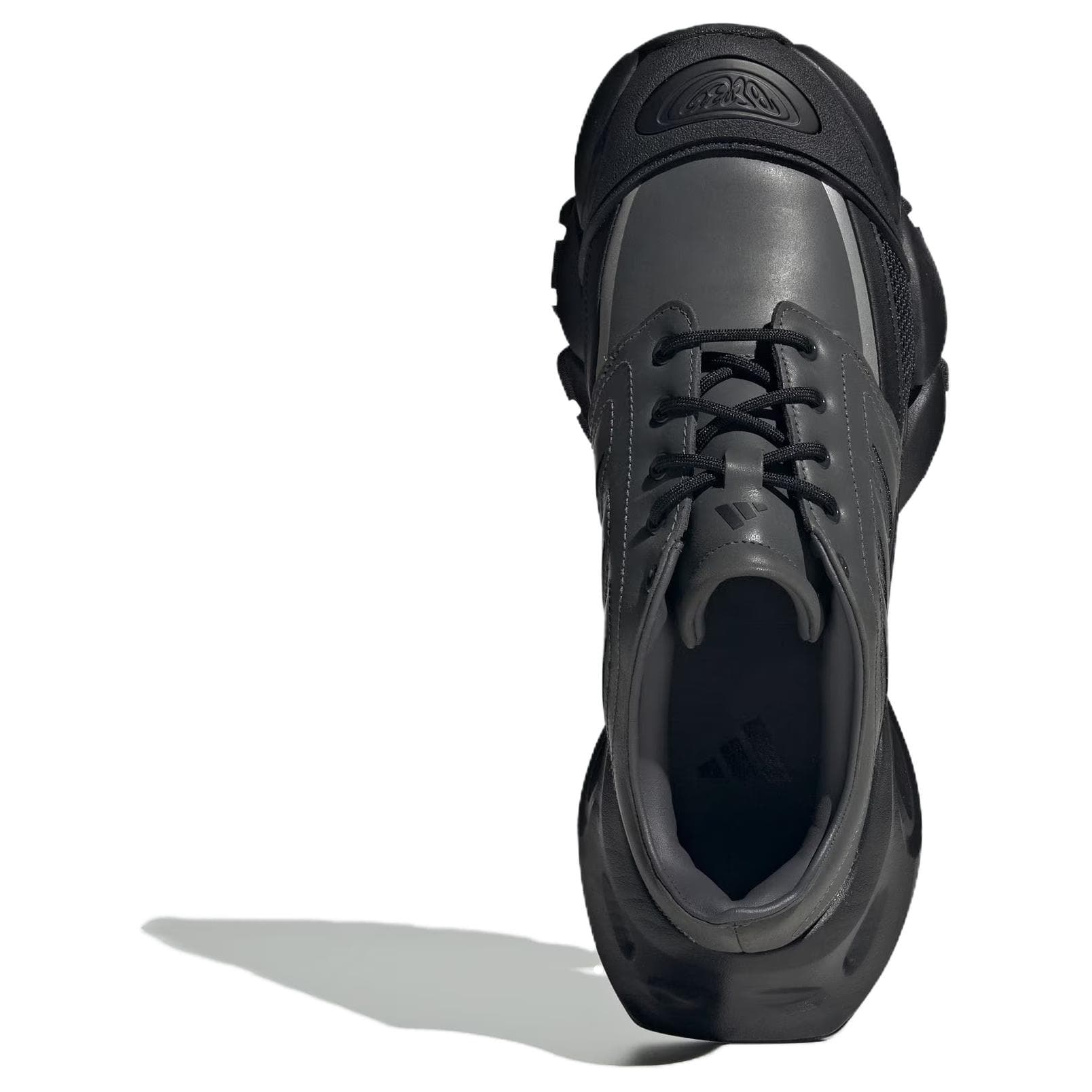 Кроссовки для бега Adidas XLG RUNNER HYBRID Синтетическая кожа кожа увеличивающая высоту низкие кеды для бега унисекс серый черный - изображение 4