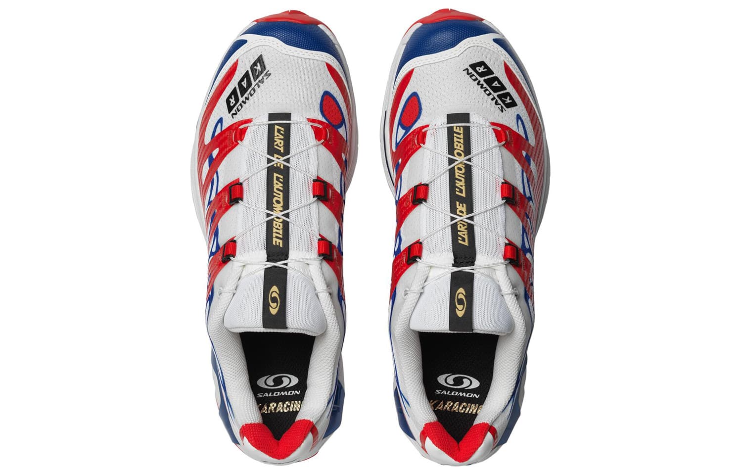 Кроссовки для бега KAR L'Art De L'Automobile x Salomon XT-4 OG White Red - изображение 4